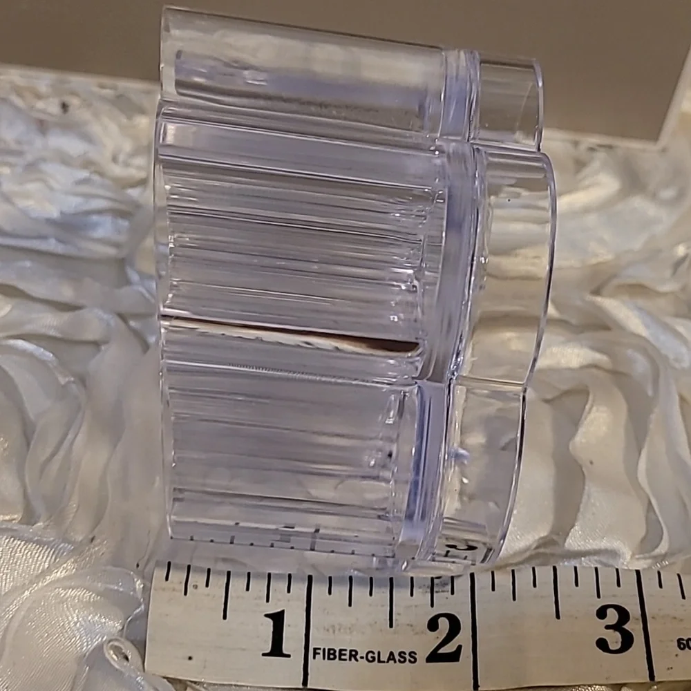 Cosmetic Organizer  Flower Shaped Clear Acrylic.